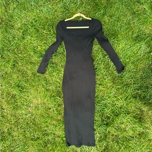 French Connection Rib Knit Bodycon Maxi Dress